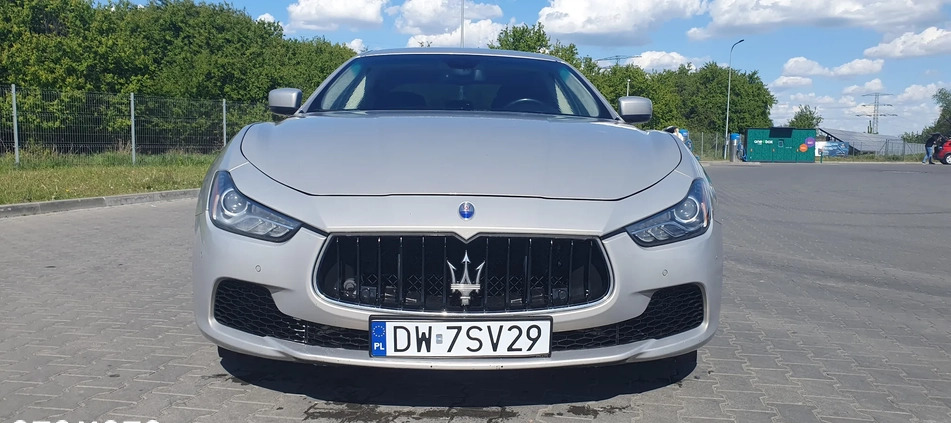 Maserati Ghibli cena 89000 przebieg: 177000, rok produkcji 2014 z Wrocław małe 92